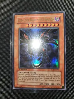 Yugioh: Red-Eyes Darkness Dragon - 1st Edition Card - Near Mint - Image 1