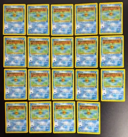 2000 WOTC POKEMON LEAGUE PSYDUCK #20 BLACK STAR PROMO LOT OF 19 CARDS UNPLAYED - Image 1