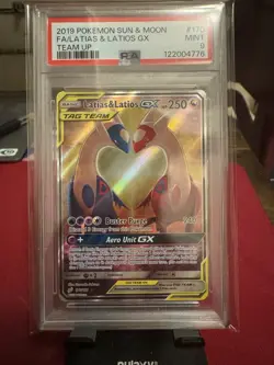 Pokemon 2019 Latias & Latios GX Team Up 170/181 Alternative Art PSA 9 Mint Card - Image 1