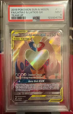 Pokemon 2019 Latias & Latios GX Team Up 170/181 Alternative Art PSA 9 Mint Card - Image 2