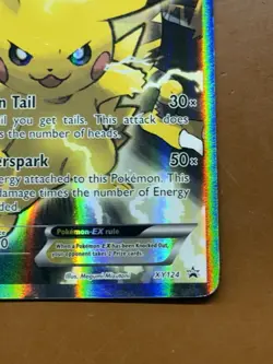 Pokemon Pokemon Pikachu EX XY125 Promo Black Star Full Art LP Card - Image 4