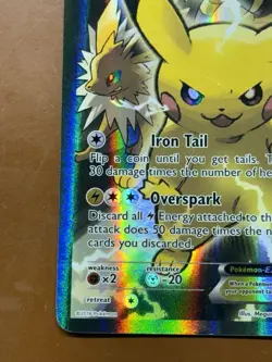 Pokemon Pokemon Pikachu EX XY125 Promo Black Star Full Art LP Card - Image 5
