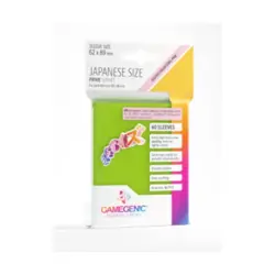 GameGenic Card Sleeves Prime Japanese - Lime (60) New - Image 1