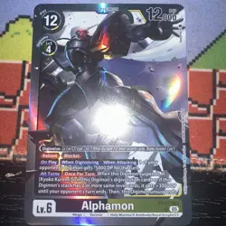Digimon Card Game Alphamon BT22-063 SR Cyber Eden - Image 1