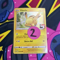 Pikachu - (Cosmos Holo) 065/202 League & Championship Cards Holo - Image 1