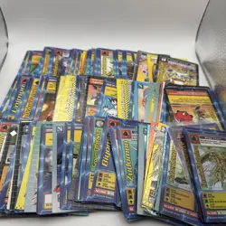 Lot of Digimon Card Game Cards w/ Foils, 220 Cards - Image 1