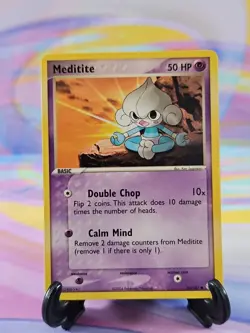 Pokemon TCG Hidden Legends Card | Meditite 65/101 Common - Image 1