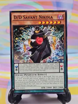 Yu-Gi-Oh TCG Card | D/D Savant Nikola TDIL-EN011 First Edition - Image 1