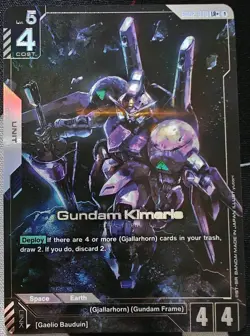 Gundam Kimaris GD01-070 LR+ Alt Art Gundam Card Game Dual Impact - Image 1