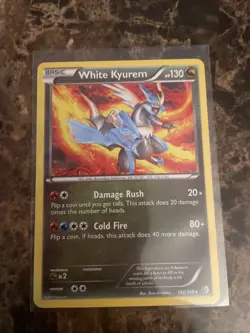 Pokemon TCG White Kyurem Card Boundaries Crossed 102/149 Regular - Image 1