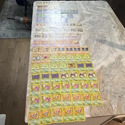 Pokemon TCG Team Rocket Wizards Ekans Koffing Drowzee Meowth Lot 100 Cards - Image 1