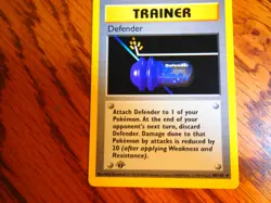 Pokemon 1999 1st Edition Shadowless Base Defender uncommon card - Image 1
