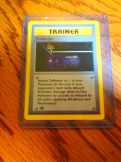Pokemon 1999 1st Edition Shadowless Base Defender uncommon card - Image 5