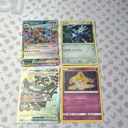 Pokemon TCG 4 Card Lot EX Foil Hydreigon Dialga Shining Jirachi Ogerpon English - Image 1