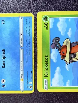 Pokemon Error Card Lot (2 Cards) Seel Kricketot Miscut Alignment Error Near Mint - Image 2