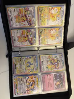 Pokemon Binder Holo EX Cards 2023 Pikachu Mew Blissey Toxtricity Incineroar - Image 5