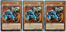 3 x SR10-EN004 Machina Fortress - Common 1st Edition Near Mint YuGiOh Cards - Image 1