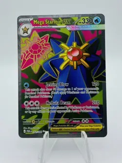 Pokemon Mega Starmie EX Full Art Holo Card POR 102/088 330 HP English TCG - Image 1