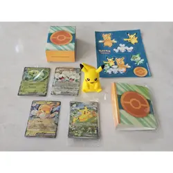 Pikachu SVP088 Pokemon Paldea Adventure Chest Black Star (7) Promo Cards Total - Image 1