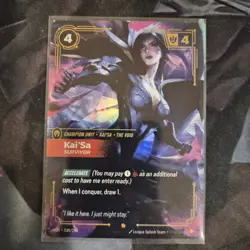 FOIL Riftbound Kai'sa Card Survivor 039/298 English Ver League of legends - Image 1