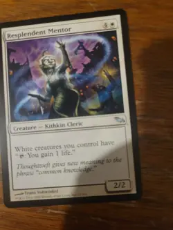 Resplendent Mentor Shadowmoor MTG Magic The Gathering Card Vintage White EDH - Image 1