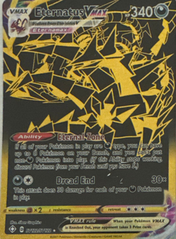 Eternatus VMax Pokemon Card Golden (Very good condition) - Image 1