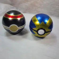 Pokemon TCG PokeBall Tin Various Balls EMPTY No cards Lot Of 2 - Image 1