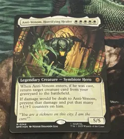 Anti-Venom, Horrifying Healer (Extended Art) #244 (Foil) NM Spider-Man Magic MTG - Image 1