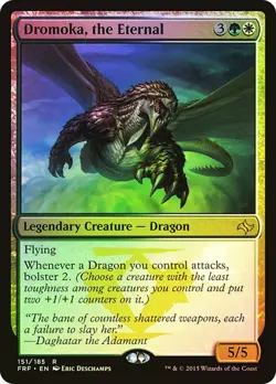 Magic The Gathering MTG DROMOKA, THE ETERNAL FOIL Fate Reforged NM Near Mint - Image 1