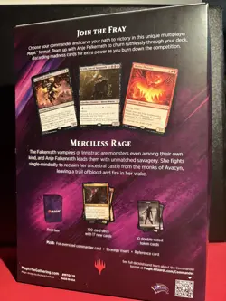 2019 Merciless Rage Commander Deck SEALED Commander Decks Magic MTG - Image 2