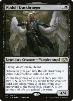 MTG - Rodolf Duskbringer - J22 025/051 - Jumpstart 2022 - Rare - Magic - Image 1