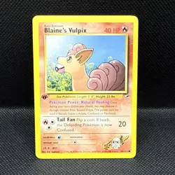 Pokemon Blaine's Vulpix Gym Challenge 1st Edition (65/132) LP - Image 1