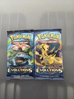 Pokemon XY Evolutions Booster Trading Card Game Lot Of 2 Brand New Factory Seale 820650801556 - Image 1