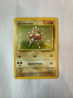 ✨ Pokemon TCG – Hitmonchan – Base Set – 1999 – Holo Rare - Image 1
