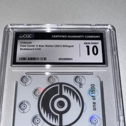 Pokemon Center x Bearwalker Umbreon Skateboard COA Gem Mint 10 Pop 2CGC X/1500 - Image 3