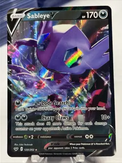 Sableye V 120/202 SWSH01: Sword & Shield Base Set NM Pokemon Card TCG - Image 1