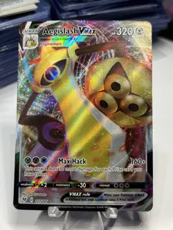 Pokemon Aegislash VMAX Holo Ultra Rare TCG Card Vivid Voltage 127/185 - Image 1