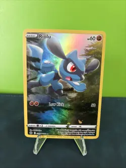 Pokemon TCG Riolu Crown Zenith Galarian Gallery Holo Card GG26/GG70 - Image 1