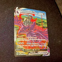 Pokemon TCG Corviknight VMAX TG19/TG30 Silver Tempest Full Art Holo - Image 3