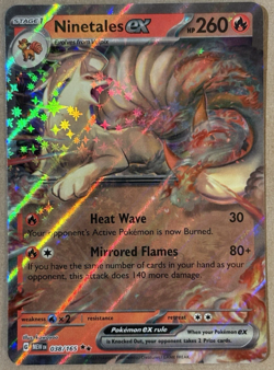 Ninetales Ex Holo Scarlet & Violet 151 Double Rare 038/165 Pokemon TCG - Image 1