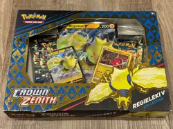 Pokemon TCG Crown Zenith Regieleki V Collection Box New Sealed - Image 1