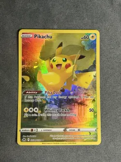 Pokemon Pikachu TCG Holo Ultra Rare Card GG30/GG70 Crown Zenith - Image 1