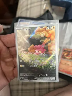 Pawmi Pokemon Paldean Fates 226/091 Full Art Illustration Rare NM - Image 1