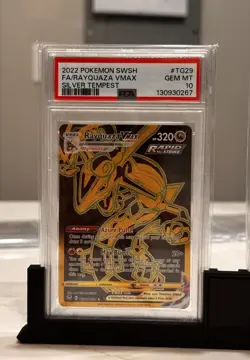 Pokemon Rayquaza VMAX TG29 Silver Tempest Secret Rare PSA 10 Holo - Image 1