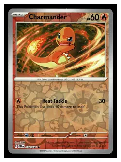 Pokemon Obsidian Flames Charmander 026/197 C Reverse Holo - Image 1