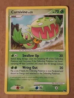 Pokemon Carnivine 7/17 POP Series 8 LP-NM See Pictures - Image 1