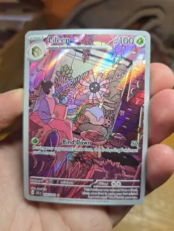 Pokemon TCG: Lileep 145/142 Illustration Rare Stellar Crown Holo Near Mint - Image 1