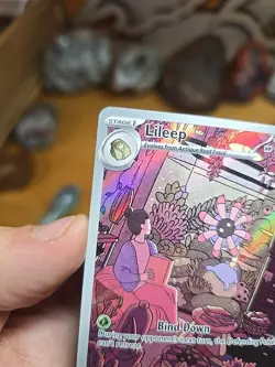 Pokemon TCG: Lileep 145/142 Illustration Rare Stellar Crown Holo Near Mint - Image 4