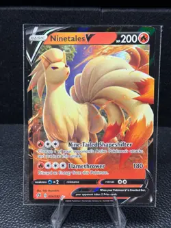 Ninetales V 026/192 Holo Rare V Rebel Clash Pokemon Near Mint - Image 1