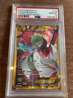 2016 POKEMON XY STEAM SIEGE SECRET #116 FULL ART/GARDEVOIR EX PSA 10 - Image 1